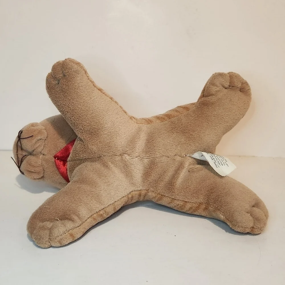 Vintage 80s Tonka Pound Purries Tabby Cat Stuffed animal with wear and tear